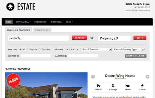 Estate WordPress Theme