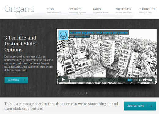 Origami WordPress Theme