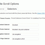 Infinite Scrolls Selectors