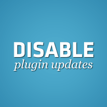 Disable Plugin Updates Disable Plugin Updates