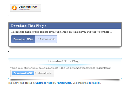 Demo screenshot of WordPress Download Manager