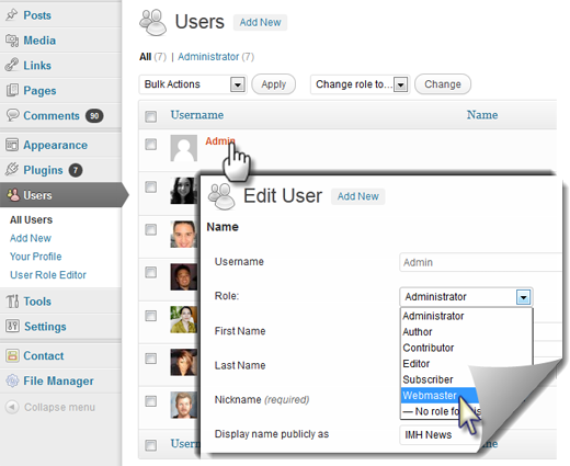 Assigning User Roles