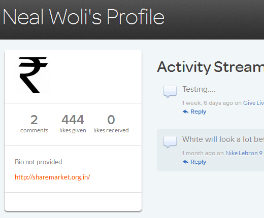 Livefyre Like Spammer Profile Livefyre Like Spammer Profile