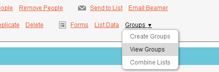 MailChimp View Groups MailChimp View Groups