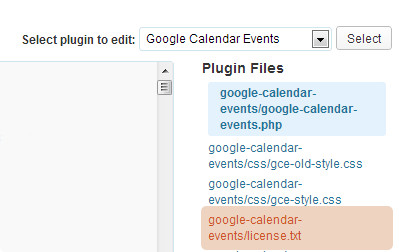 Copying Calendar Stylesheet