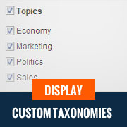 Display Custom Taxonomies