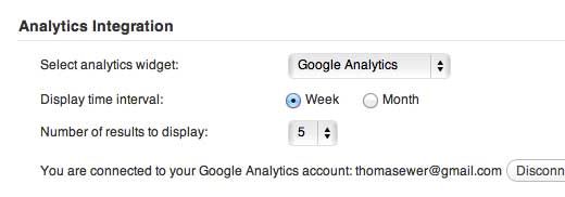 ManageWP Analytics Settings