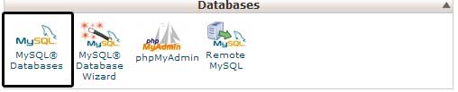 MySQL cPanel Icon