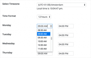 Adding opening and closing hours Adding opening and closing hours