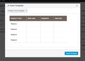 Adding a template into a post Adding a template into a post