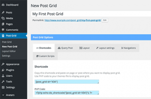 Creating a new post grid Creating a new post grid