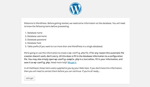 WordPress installation requirements WordPress installation requirements
