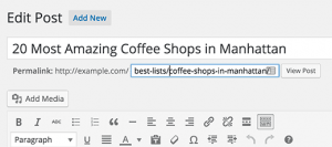Custom permalink for a single post Custom permalink for a single post