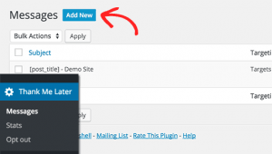 Creating a thank you email Creating a thank you email