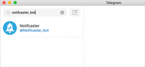 Starting a new secret chat in Telegram with notifcaster_bot Starting a new secret chat in Telegram with notifcaster_bot