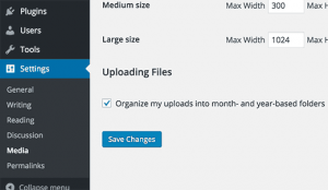 Organizing uploads in months and year based folders Organizing uploads in months and year based folders