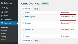Form shortcode Form shortcode