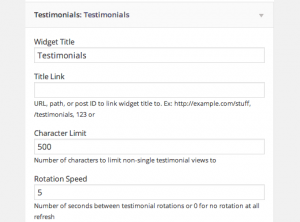 Testimonials Widget Testimonials Widget
