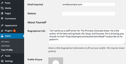 Adding a subscribe to author link in author bio section Adding a subscribe to author link in author bio section