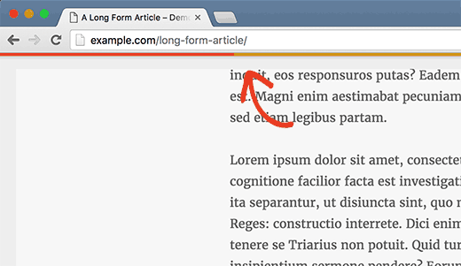 Reading progress bar Reading progress bar