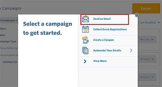 Send an email Send an email