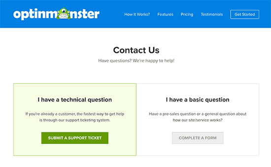 Point users in the right direction