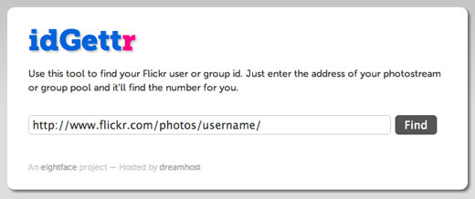 Get your Flickr ID