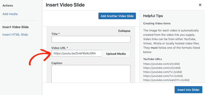 Adding YouTube videos to a mobile-friendly slider