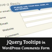 How to Add jQuery Tooltips in WordPress Comment Form