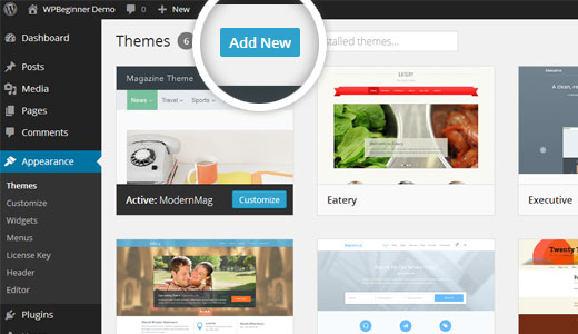 Add New Themes in WordPress