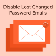 How to disable lost/changed password emails in WordPress