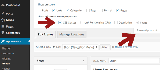 Thesis custom css nav menu
