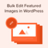 How to bulk edit featured images in WordPress