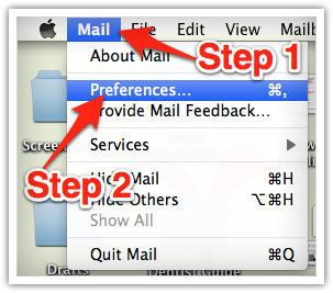 Apple Mac Mail Step 1