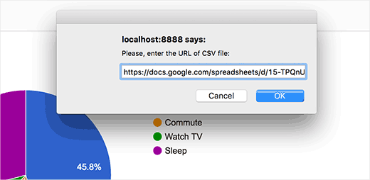 Добавление URL-адреса в CSV-файл электронной таблицы Google