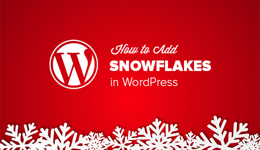 Adding Snowflakes in WordPress