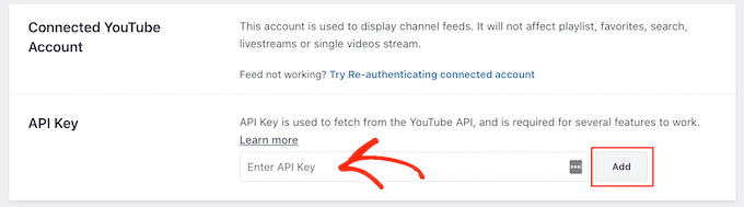 How to create a verified YouTube feed using a Google API key