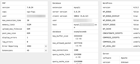 WordPress hosting environment