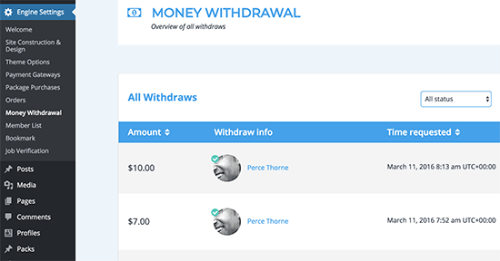 Money Widthdrawal