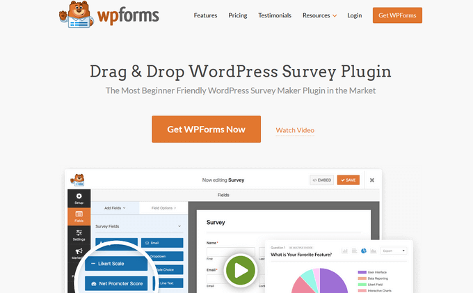 WPForms Survey plugin