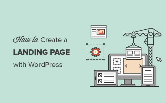 Creating a landing page with WordPress