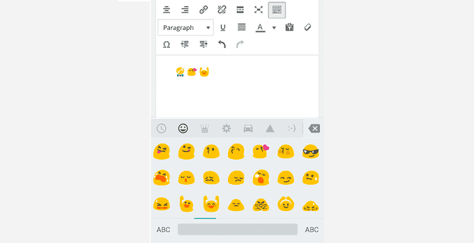 Emoji support was added to WordPress in 4.2