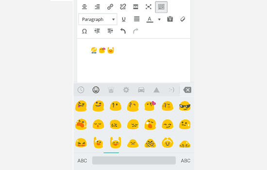 Emoji support was added to WordPress in 4.2