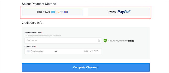 MonsterInsights multiple payment options