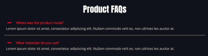 Раздел FAQ по продуктам SeedProd