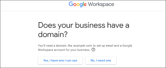 Do you have an organization domain