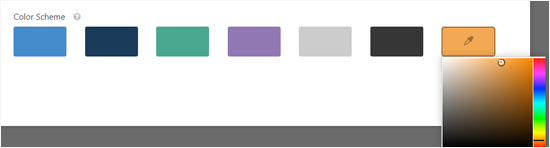 Choose a Color Scheme for Your Conversational Form Page