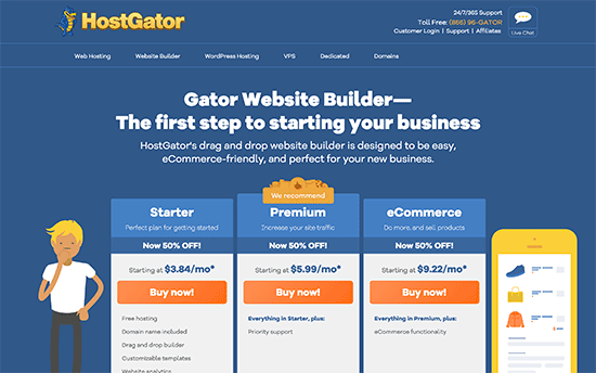 Конструктор сайтов Gator от HostGator