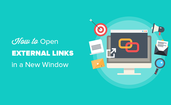 How to open external links in a new window