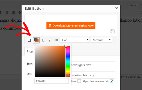 Change Button Background Color in WordPress Classic Editor